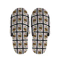 King Of Diamonds Pattern Print Slippers