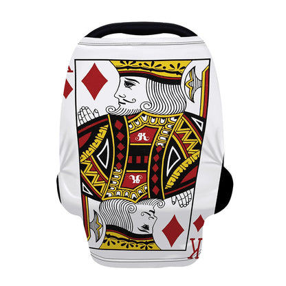 King Of Diamonds Playing Card Print Baby Seat Cover