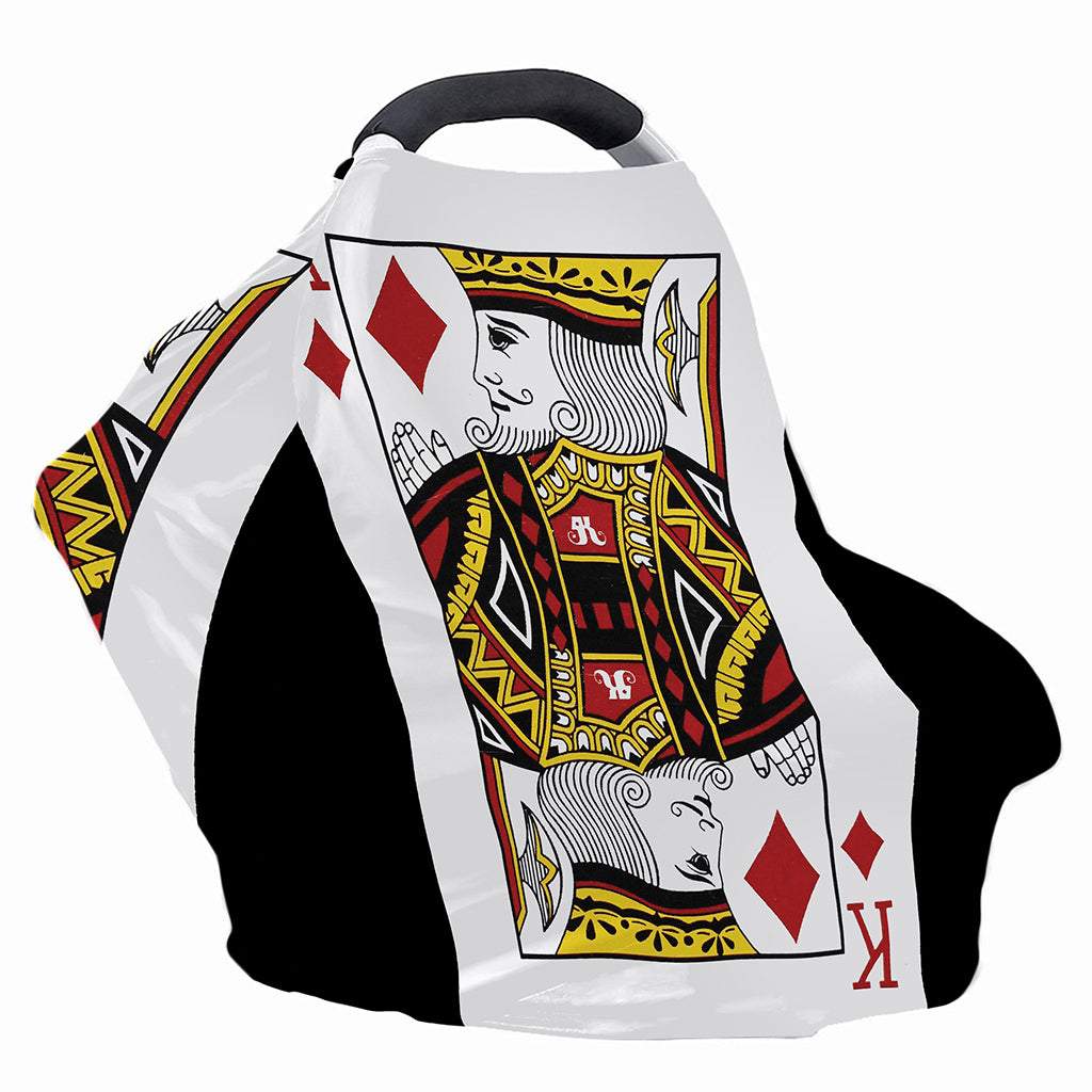 King Of Diamonds Playing Card Print Baby Seat Cover