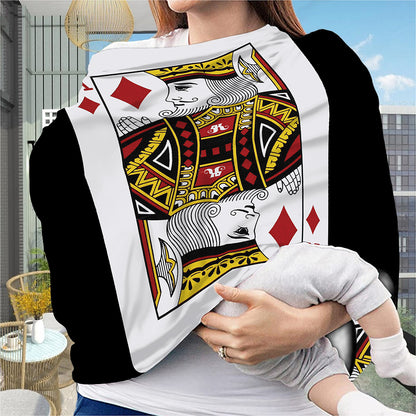 King Of Diamonds Playing Card Print Baby Seat Cover