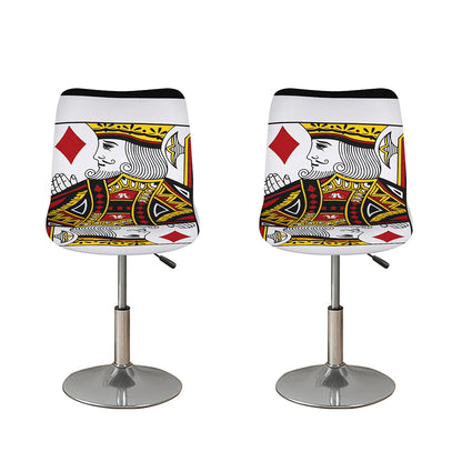 King Of Diamonds Playing Card Print Bar Stool Covers