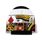 King Of Diamonds Playing Card Print Beanie