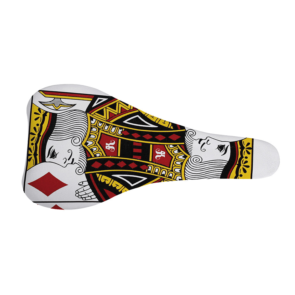 King Of Diamonds Playing Card Print Bicycle Seat Cover