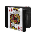 King Of Diamonds Playing Card Print Bifold Wallet