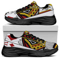 King Of Diamonds Playing Card Print Black Chunky Shoes