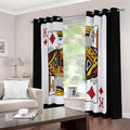 King Of Diamonds Playing Card Print Dimout Grommet Curtains