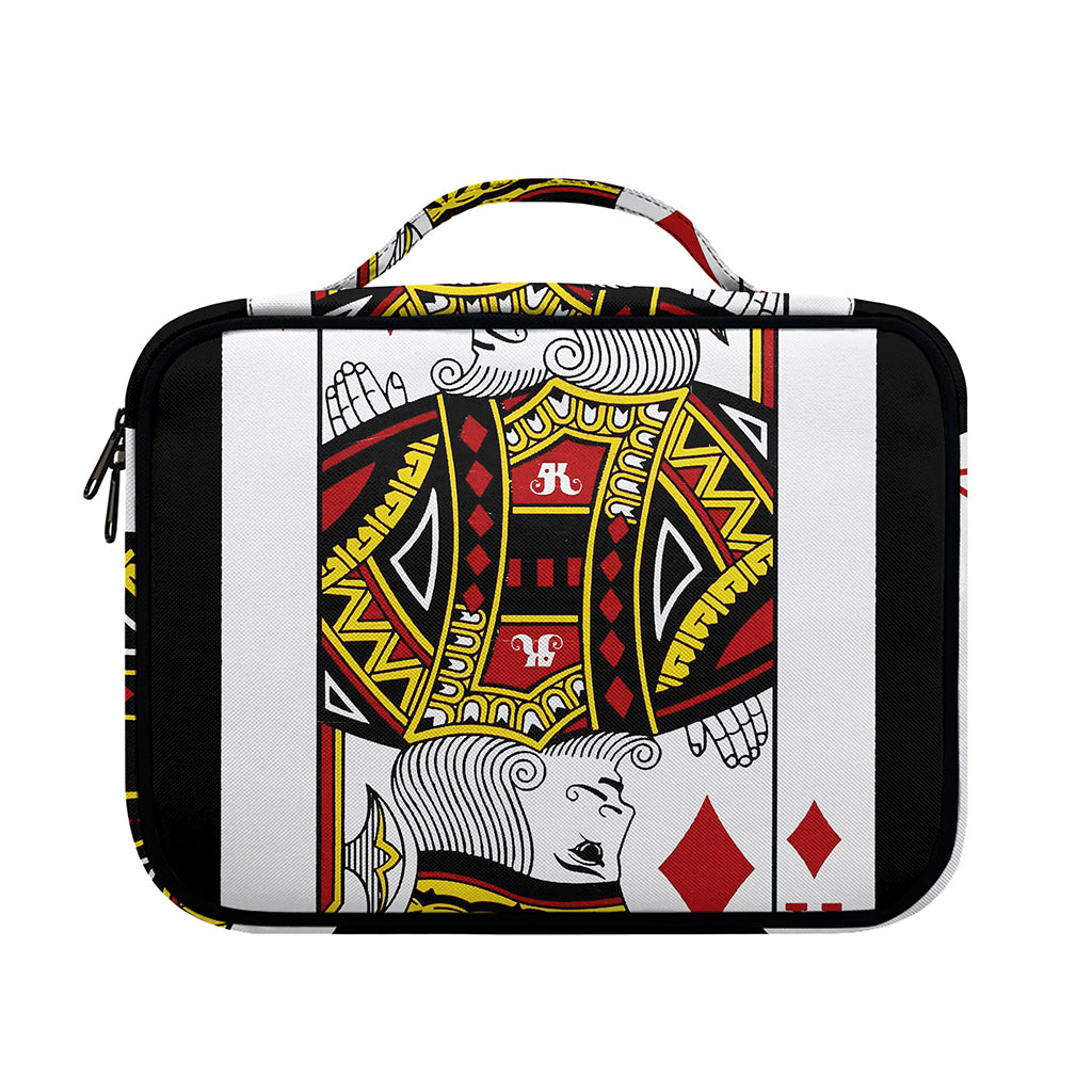 King Of Diamonds Playing Card Print Briefcase Bible Bag