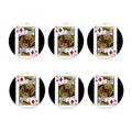 King Of Diamonds Playing Card Print Coaster Set