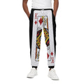 King Of Diamonds Playing Card Print Cotton Sweatpants