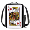 King Of Diamonds Playing Card Print Crossbody Lunch Bag
