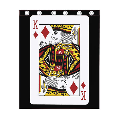 King Of Diamonds Playing Card Print Curtain