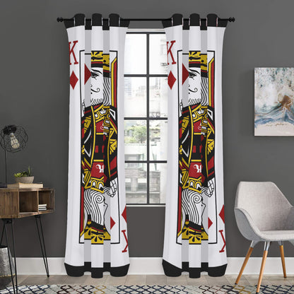 King Of Diamonds Playing Card Print Curtain