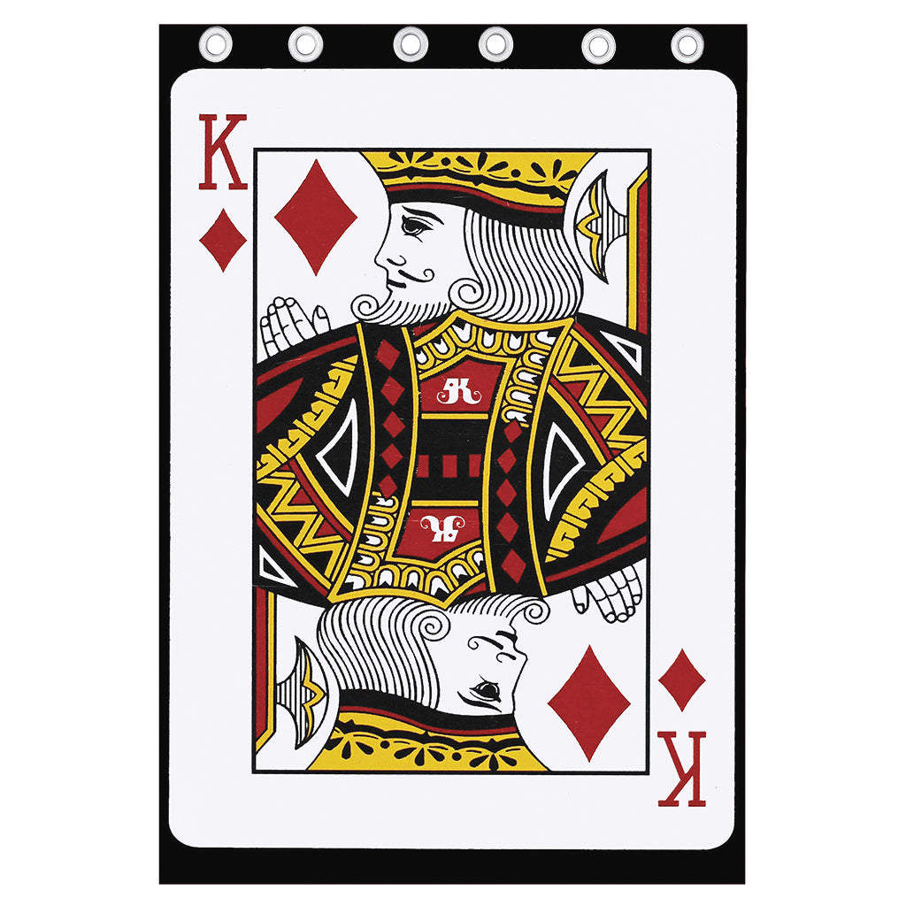 King Of Diamonds Playing Card Print Curtain