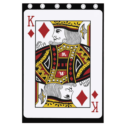 King Of Diamonds Playing Card Print Curtain