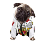 King Of Diamonds Playing Card Print Dog Zip Up Hoodie