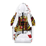 King Of Diamonds Playing Card Print Dog Zip Up Hoodie