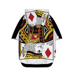 King Of Diamonds Playing Card Print Dog Zip Up Hoodie