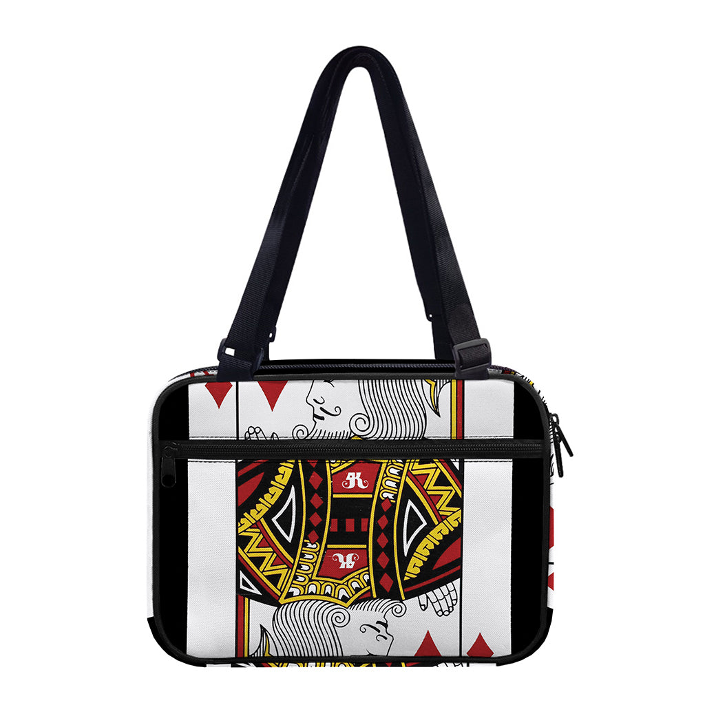 King Of Diamonds Playing Card Print Double Strap Bible Bag