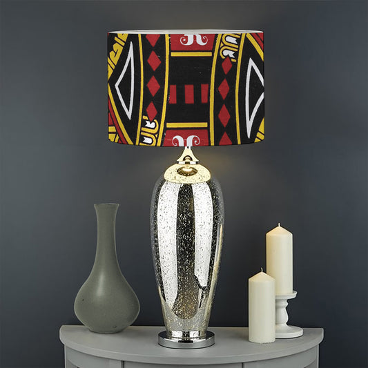 King Of Diamonds Playing Card Print Drum Lamp Shade