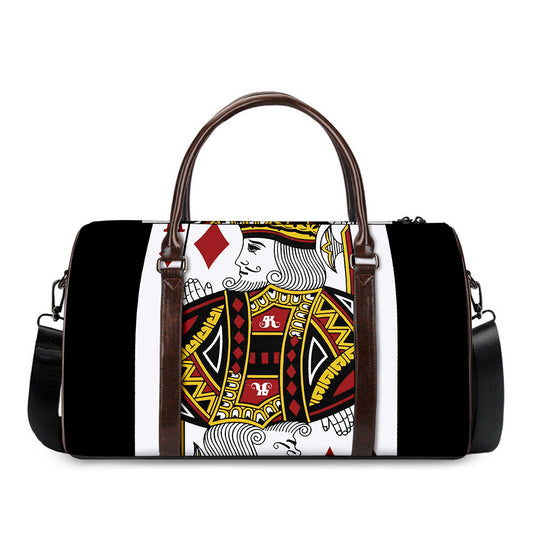 King Of Diamonds Playing Card Print Duffle Bag