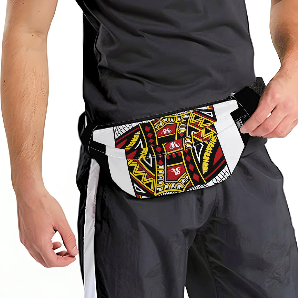 King Of Diamonds Playing Card Print Fanny Pack