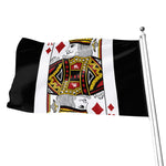 King Of Diamonds Playing Card Print Flag