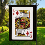 King Of Diamonds Playing Card Print Garden Flag