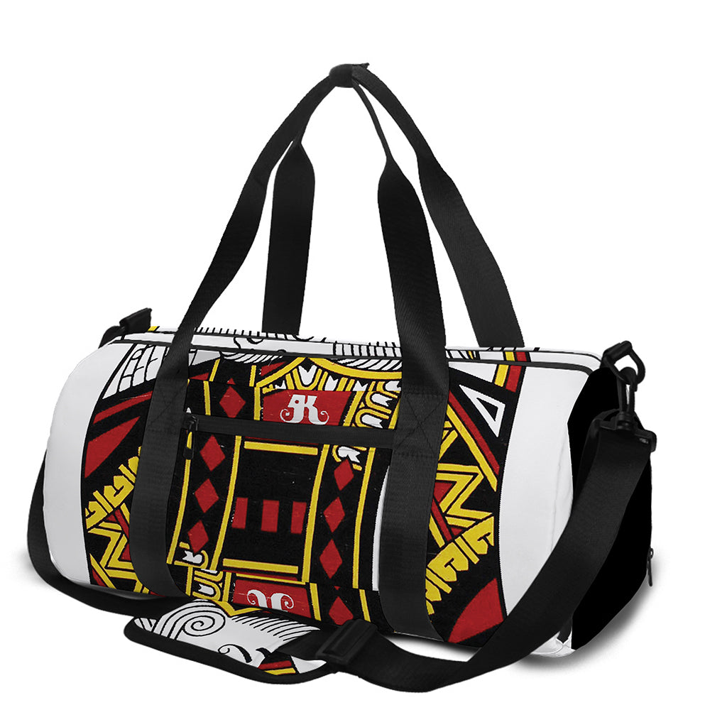 King Of Diamonds Playing Card Print Gym Bag