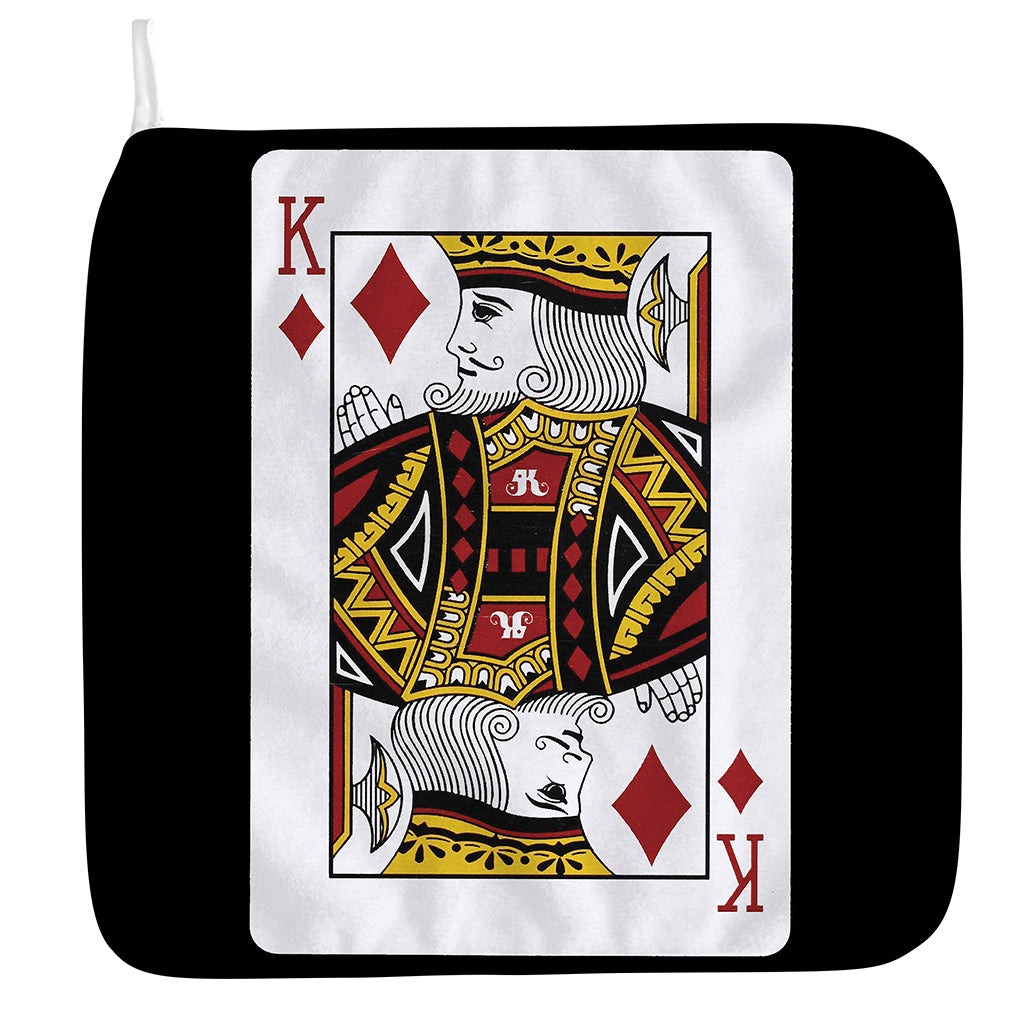 King Of Diamonds Playing Card Print Hand Towel