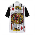 King Of Diamonds Playing Card Print Hawaiian Shirt