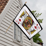 King Of Diamonds Playing Card Print House Flag