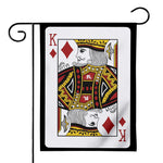 King Of Diamonds Playing Card Print House Flag