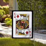 King Of Diamonds Playing Card Print House Flag
