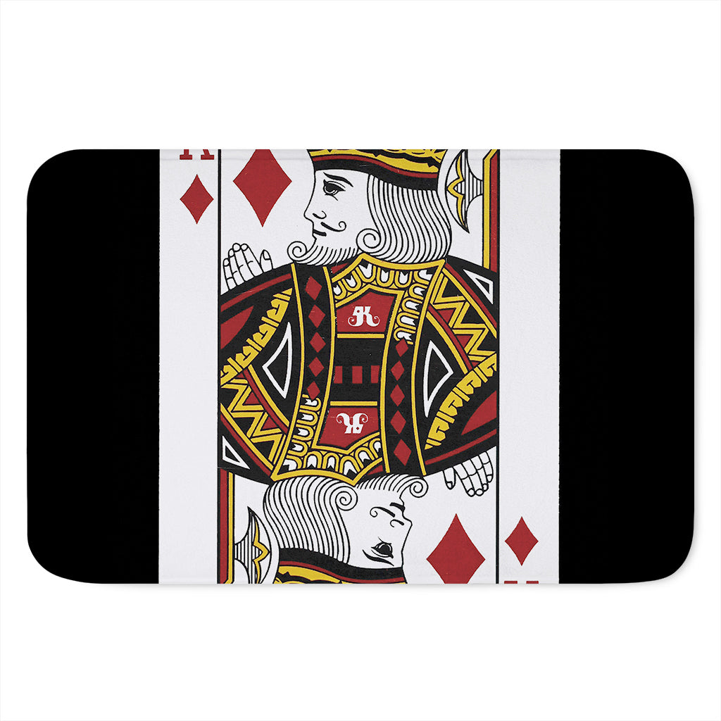 King Of Diamonds Playing Card Print Indoor Door Mat