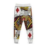 King Of Diamonds Playing Card Print Jogger Pants