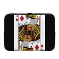 King Of Diamonds Playing Card Print Laptop Sleeve
