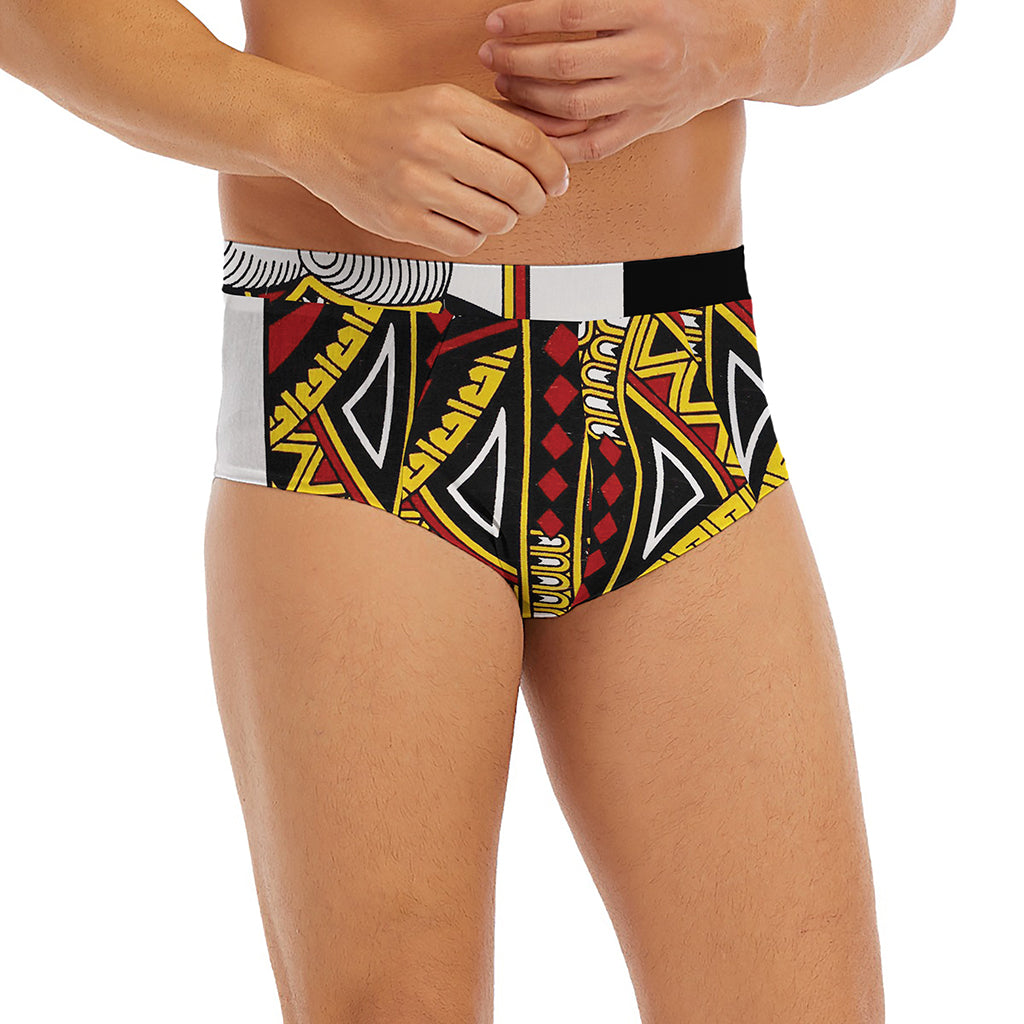 King Of Diamonds Playing Card Print Men's Briefs