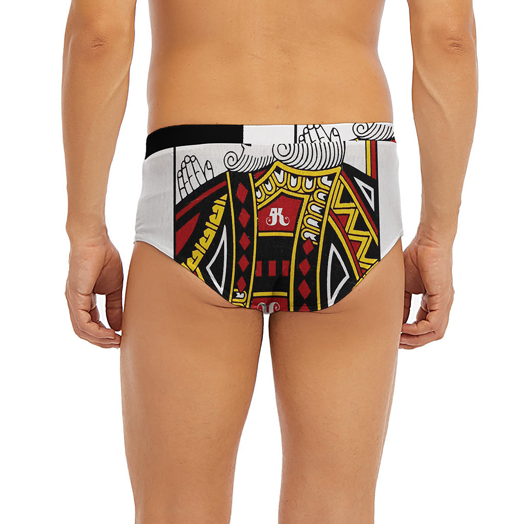 King Of Diamonds Playing Card Print Men's Briefs