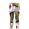 King Of Diamonds Playing Card Print Men's Leggings