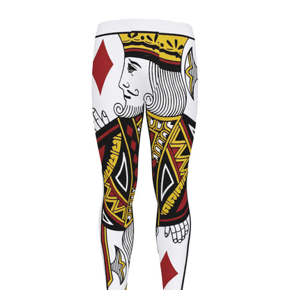 King Of Diamonds Playing Card Print Men's leggings