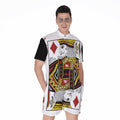 King Of Diamonds Playing Card Print Men's Romper