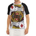 King Of Diamonds Playing Card Print Men's Short Sleeve Rash Guard