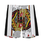 King Of Diamonds Playing Card Print Men's Sports Shorts