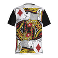 King Of Diamonds Playing Card Print Men's Athletic T-Shirt
