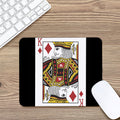 King Of Diamonds Playing Card Print Mouse Pad