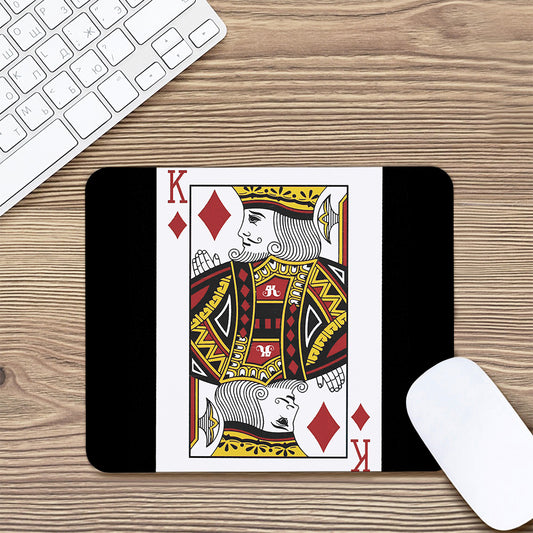 King Of Diamonds Playing Card Print Mouse Pad