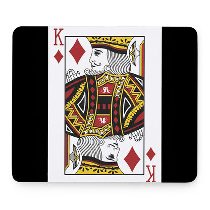 King Of Diamonds Playing Card Print Mouse Pad