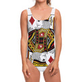 King Of Diamonds Playing Card Print One Piece Swimsuit