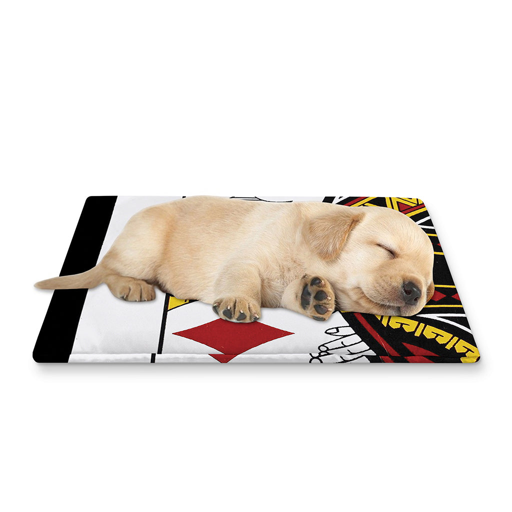 King Of Diamonds Playing Card Print Pet Cooling Mat Cover