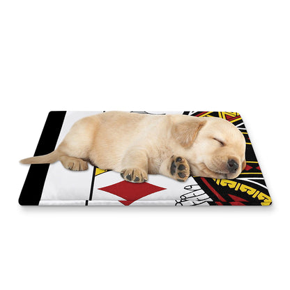 King Of Diamonds Playing Card Print Pet Cooling Mat Cover